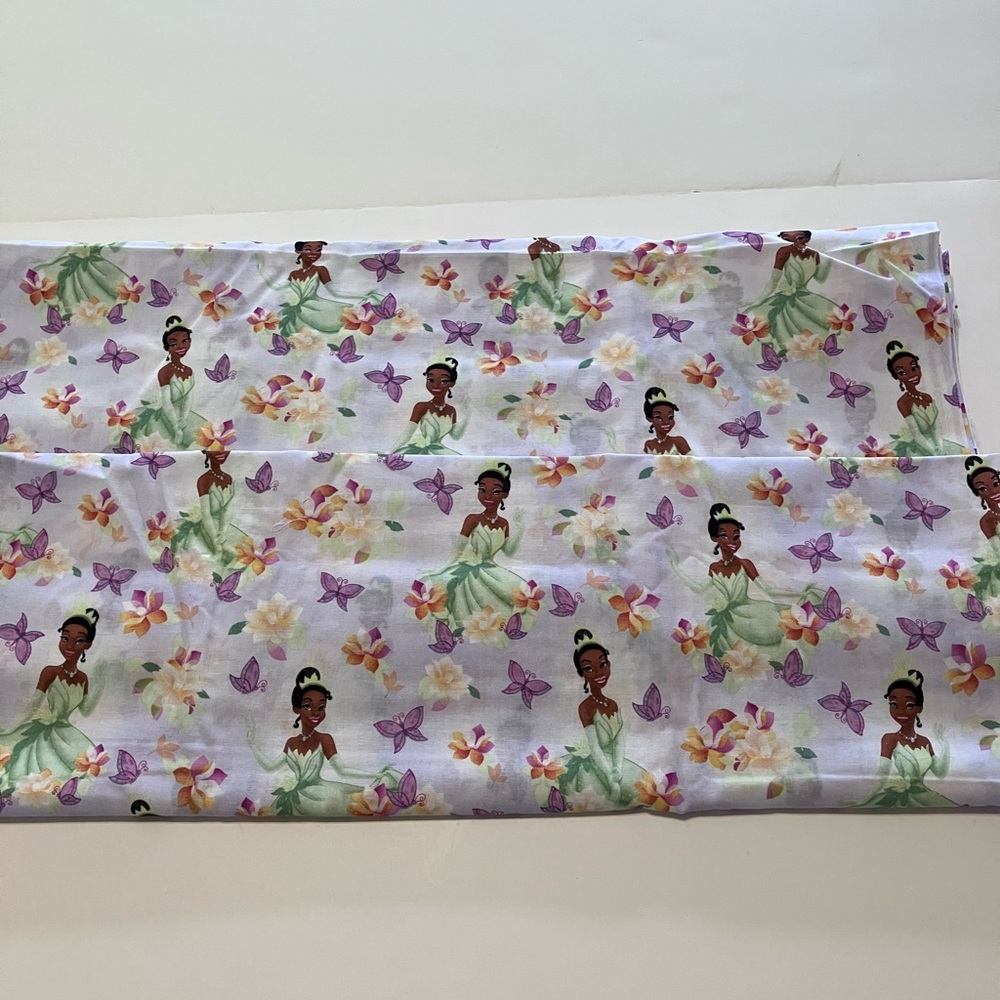 Disney Princess Tianna Magnolia and Purple Butterflies Fabric